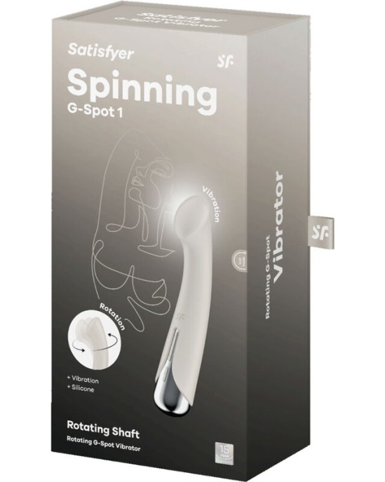 Satisfyer Vibrator SATISFYER - SPINNING G-SPORT 1 ROTATOR VIBRATOR BEIGE