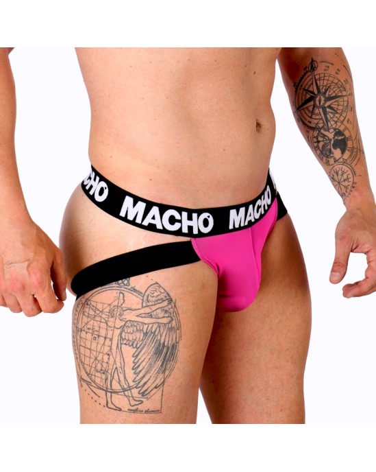 Macho Underwear MACHO — MX28FA JOCK PINK NEON L