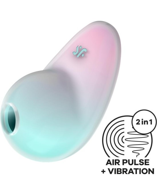 Satisfyer Pixie Dust Clitoris Sucker with Vibration Mint/Pink