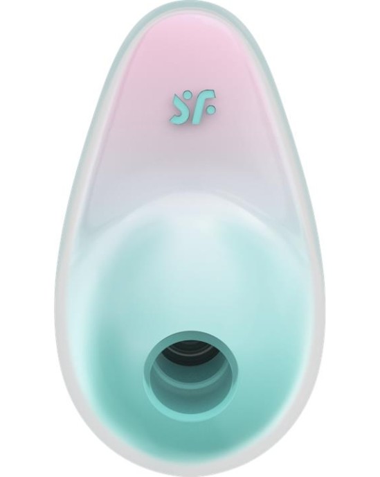 Satisfyer Pixie Dust Clitoris Sucker ar vibrācijas piparmētru/rozā krāsu