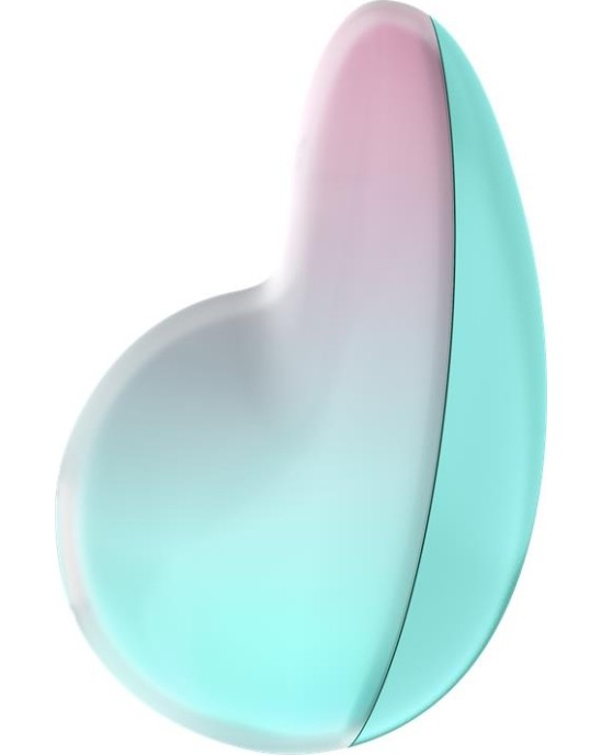 Satisfyer Pixie Dust Clitoris Sucker ar vibrācijas piparmētru/rozā krāsu