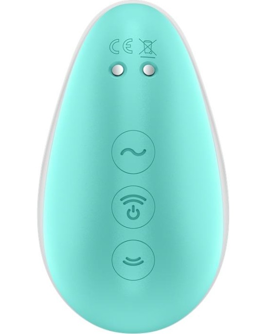 Satisfyer Pixie Dust Clitoris Sucker ar vibrācijas piparmētru/rozā krāsu