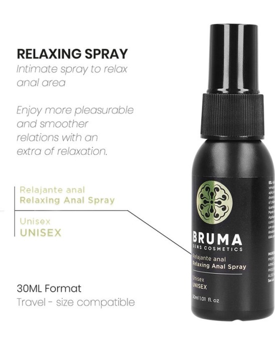 Bruma RELAKSĒJOŠS ANĀLAIS SPREJS UNISEX 30 ML