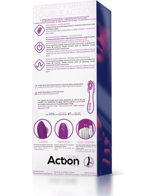 Action No. Nine G-Spot Vibrator Flap Function Magnetic USB Silicone