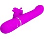 Pretty Love Flirtation PRETTY LOVE — DAUDZFUNKCIJAS ZAŠU VIBRATORS 4 IN 1 BUTTERFLY FUCHSIA