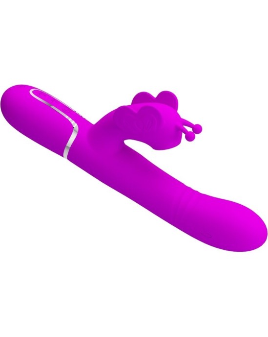 Pretty Love Flirtation PRETTY LOVE - MULTIFUNCTION RABBIT VIBRATOR 4 IN 1 BUTTERFLY FUCHSIA