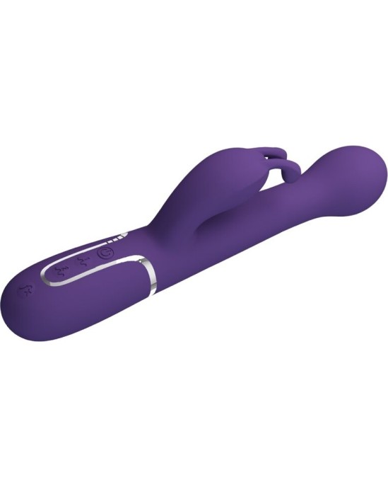 Pretty Love Flirtation PRETTY LOVE — DEJON RABBIT VIBRATOR 3 IN 1 DAUDZFUNKCIJAS PURPA