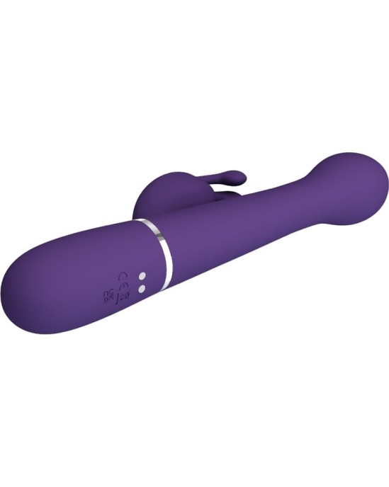 Pretty Love Flirtation PRETTY LOVE — DEJON RABBIT VIBRATOR 3 IN 1 DAUDZFUNKCIJAS PURPA