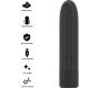 Black&Amp;Silver BLACK & SILVER — GERI USB UZLĀDĒJAMA VIBRĒJOŠA BULLET 8 VIBRATIONS BLACK 10 X 2,2 CM