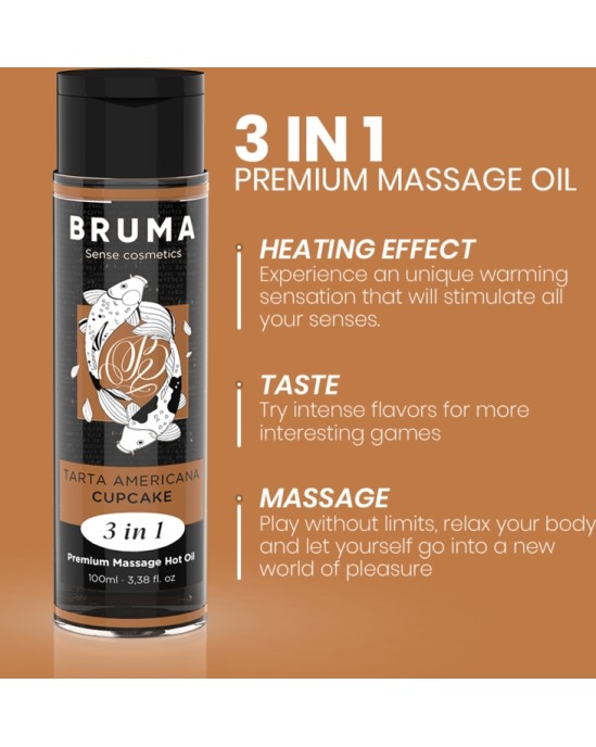 Bruma PREMIUM MASĀŽAS KARSTĀ EĻĻAS KŪĶIS 3 IN 1 - 100 ML