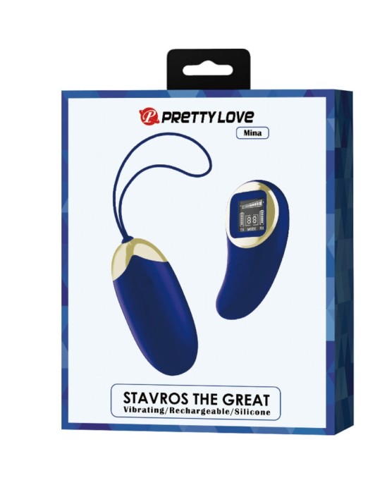 Pretty Love Led PRETTY LOVE - MINA VIBRATING OGU TĀLVADĪBAS PULTS BLUE