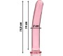 Nebula Series By Ibiza MODEL 8 DILDO BOROSILICATE GLASS 14.5 X 2 CM PINK