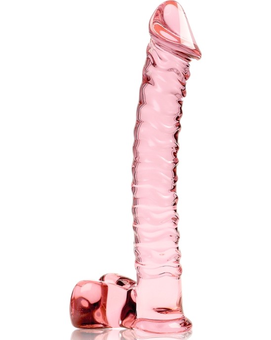 Nebula Series By Ibiza MODEL 23 DILDO BOROSILICATE GLASS 21.5 X 4 CM PINK