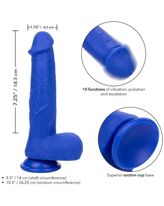 Admiral CAPTAIN REALISTIC DILDO VIBRATOR BLUE