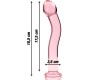 Nebula Series By Ibiza MODEL 18 DILDO BOROSILICATE GLASS 18.5 X 3.5 CM PINK