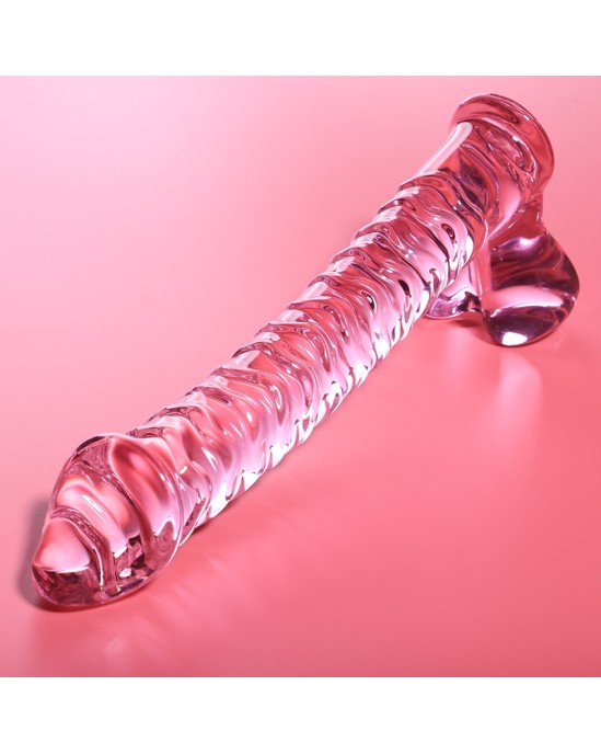 Nebula Series By Ibiza MODEL 23 DILDO BOROSILICATE GLASS 21.5 X 4 CM PINK