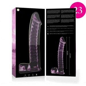 Nebula Series By Ibiza MODELIS 23 DILDO BOROSILIKĀTS STIKLS 21,5 X 4 CM ROZĀ