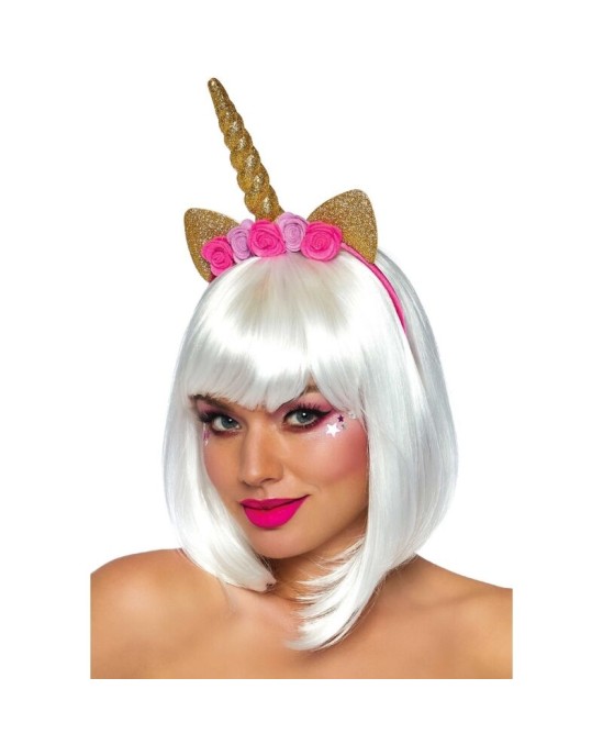 Leg Avenue Accessories LEG AVENUE - UNICORN FLOWER HEADBAND GOLD