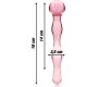 Nebula Series By Ibiza MODEL 13 DILDO BOROSILICATE GLASS 18 X 3.5 CM PINK