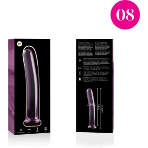 Nebula Series By Ibiza MODELIS 8 DILDO BOROSILIKĀTS STIKLS 14,5 X 2 CM ROZĀ