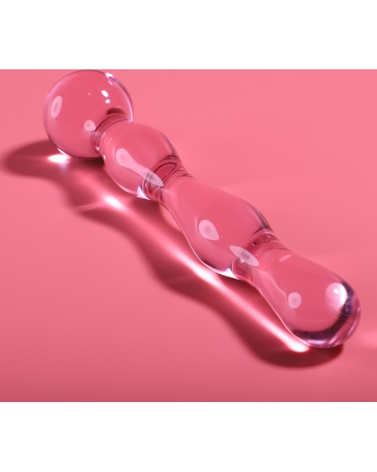 Nebula Series By Ibiza MODEL 13 DILDO BOROSILICATE GLASS 18 X 3.5 CM PINK