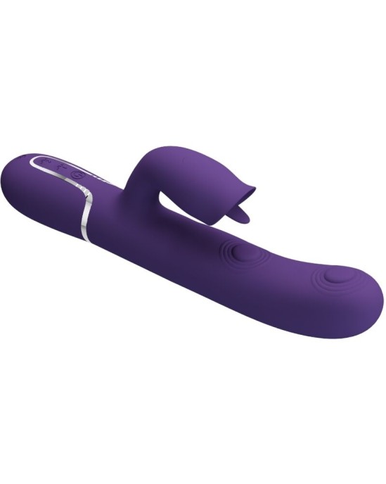 Pretty Love Flirtation PRETTY LOVE - RABBIT VIBRATOR WITH LICKING PURPLE