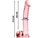 Nebula Series By Ibiza MODEL 23 DILDO BOROSILICATE GLASS 21.5 X 4 CM PINK