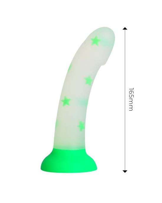 Dildox By Engily Ross Dildo que Brilla en la Oscuridad Confetti Star Silicona L quida 17 cm