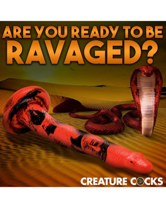 Xr - Creature Cocks KING COBRA LIELAIS SILIKONA DILDO 35,5 CM