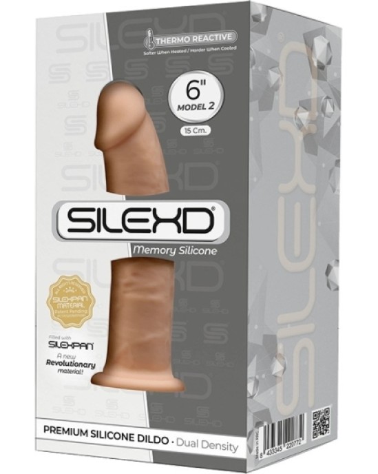 Silexd SILIKONA DILDO MODELIS 2 6 FLESH"