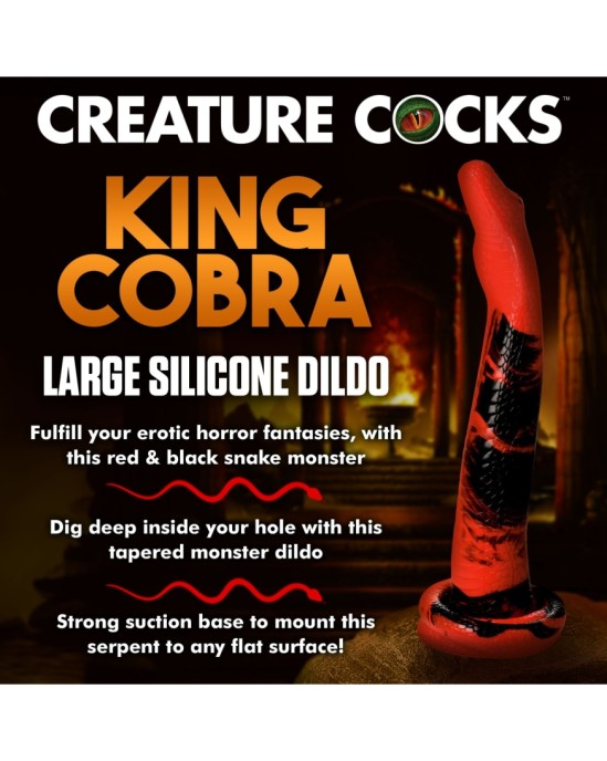 Xr - Creature Cocks KING COBRA LIELAIS SILIKONA DILDO 35,5 CM