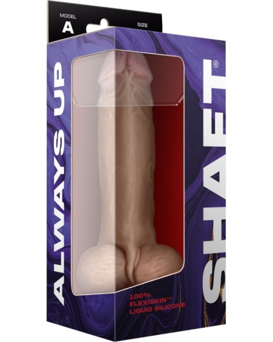 Shaft MODEL A 9.5 LIQUIDE SILICONE DONG W/BALLS - PINE