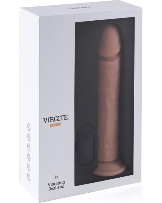 Virgite - Realistics REĀLISTS VIBRATORS R3" 24,5cm W/ TĀLVADĪBAS PULTS"