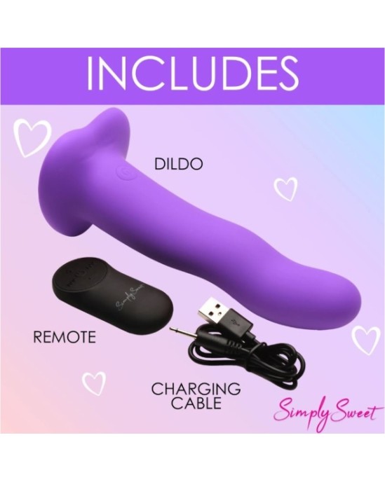 Xr - Simply Sweet VIĻŅU SILIKONA VIBRATORS AR PURPU KONTROLI