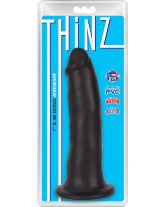 Xr - Thinz FINE THINZ BLACK DILDO 17'80 CM