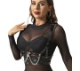 Subblime Fetish SUBBLIME - CORSET HARNESS WITH CHAINDETAIL ONE SIZE