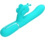 Pretty Love Flirtation PRETTY LOVE — DAUDZFUNKCIJAS RABIT VIBRATORS 4 IN 1 BUTTERFLY AQUA GREEN