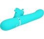 Pretty Love Flirtation PRETTY LOVE — DAUDZFUNKCIJAS RABIT VIBRATORS 4 IN 1 BUTTERFLY AQUA GREEN