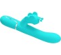 Pretty Love Flirtation PRETTY LOVE — DAUDZFUNKCIJAS RABIT VIBRATORS 4 IN 1 BUTTERFLY AQUA GREEN