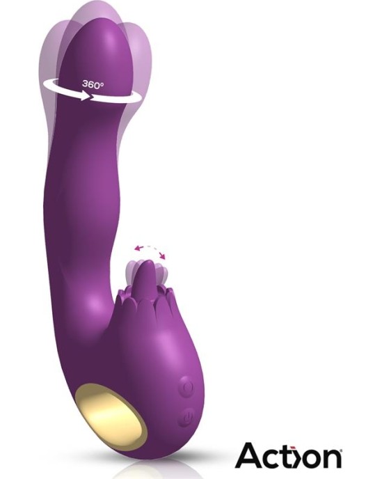 Action Toka Vibe with Swinging 360? and Stimulating Licking Tongue