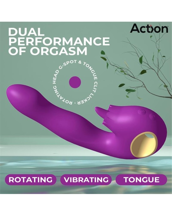 Action Toka Vibe with Swinging 360? and Stimulating Licking Tongue