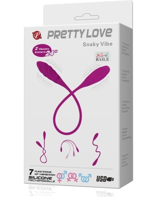 Prettylove Vibrējošas olas Snaky Purple