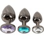 Anos Metal Butt Plug Set Diamo