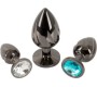 Anos Metal Butt Plug Set Diamo