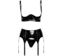 Black Level Vinyl Shelf Bra Set S