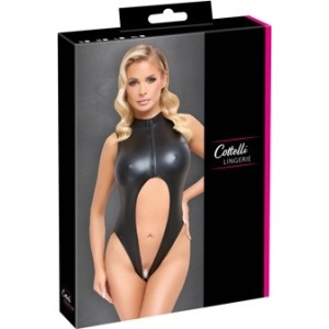 Cottelli Lingerie Crotchless Body Zip XL