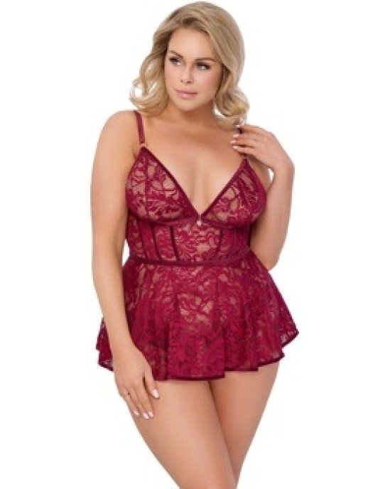 Cottelli Curves Babydoll sarkans XL