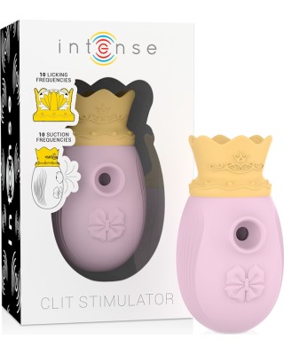 Intense Fun INTENSE - CLIT STIMULATOR 10 LAIZĪŠANAS UN SŪKŠANAS FREKVENCES — ROZĀ