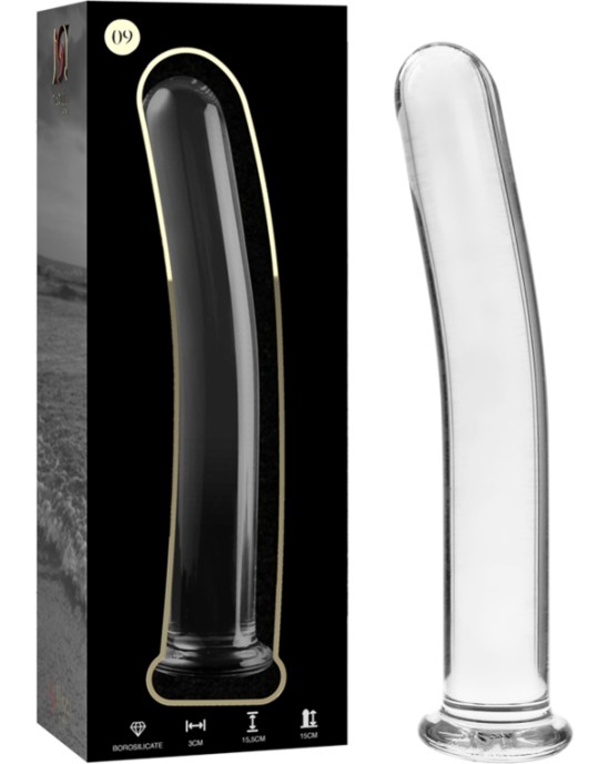 Nebula Series By Ibiza MODEL 9 DILDO BOROSILICATE GLASS 15.5 X 2.5 CM CLEAR