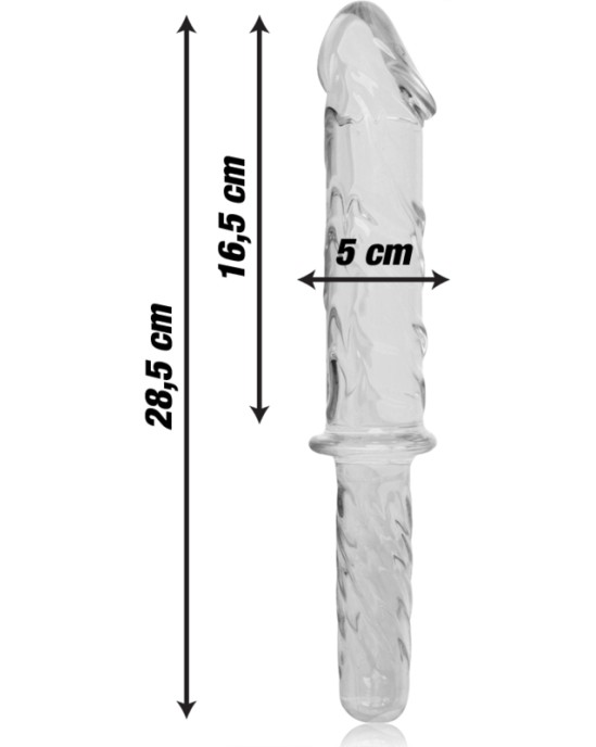 Nebula Series By Ibiza MODELIS 24 DILDO BOROSILIKĀTS STIKLS 28,5 X 5 CM DZIDRS